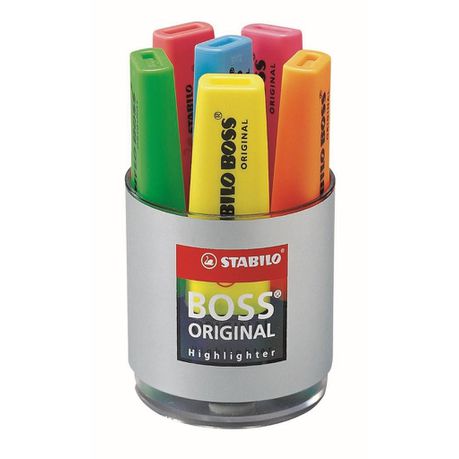 Stabilo Boss Highlighters - Tub of 6 Colours Buy Online in Zimbabwe thedailysale.shop