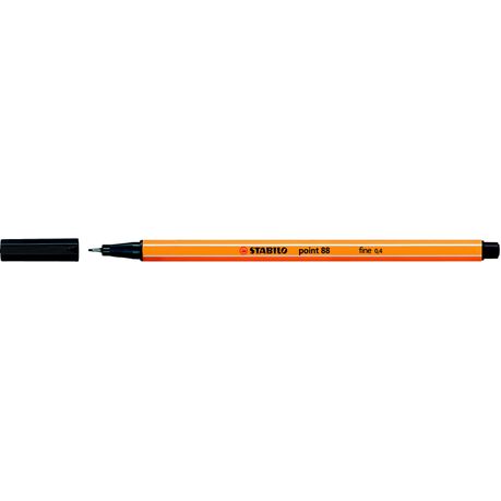 STABILO Point 88 Fineliner Black Box of 10