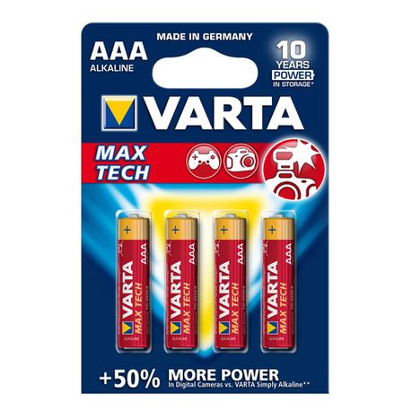 Varta  AAA Max Tech Batteries  - 4 Pack