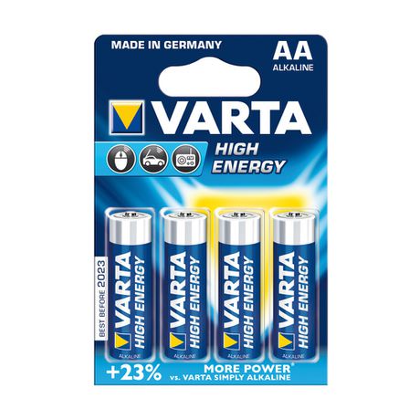 Varta AA High Energy Batteries  -4 Pack