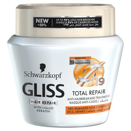 Schwarzkopf Gliss Total Repair Treatment Mask - 300ml Buy Online in Zimbabwe thedailysale.shop