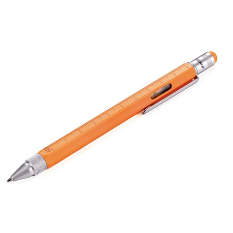 TROIKA Multitasking Ballpoint Pen Mini Tool CONSTRUCTION Neon Orange Silver Buy Online in Zimbabwe thedailysale.shop