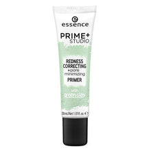 Load image into Gallery viewer, Essence Prime+ Studio Redness Correcting + Pore Minimizing Primer - Green
