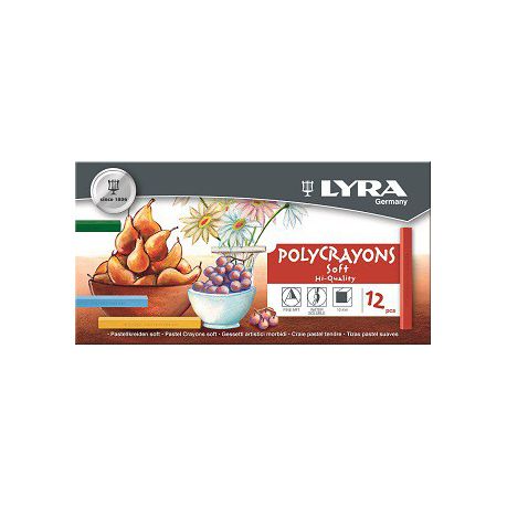 Lyra Polycrayons Pastels - 12 Colours in Box