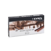 Load image into Gallery viewer, Lyra Polycrayons Pastels - 12 Brown Tones in Box
