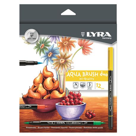 Lyra 12 Aqua Brush Duo Fibre Pens