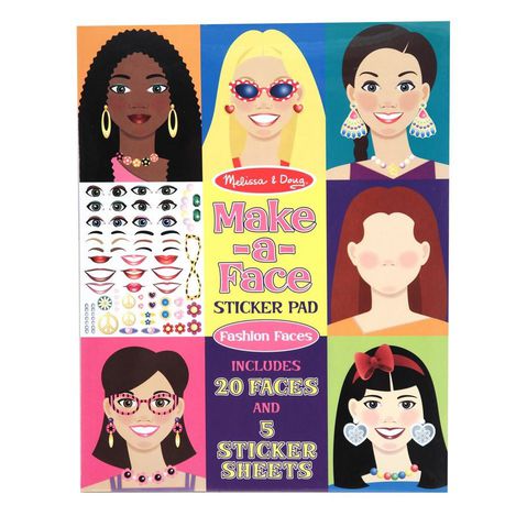 Melissa & Doug Make-A-Face Sticker Pad Buy Online in Zimbabwe thedailysale.shop