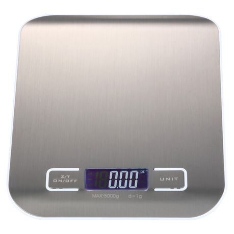 Digital Kitchen Scale in Brushed Chrome Buy Online in Zimbabwe thedailysale.shop