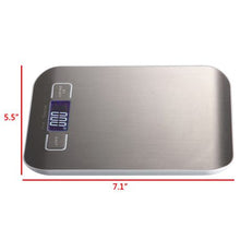 Load image into Gallery viewer, Digital Kitchen Scale in Brushed Chrome
