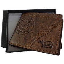 Load image into Gallery viewer, Fino Men&#39;s Genuine Leather Wallet with Sim Card Holder HL-002/Ryo - Brown
