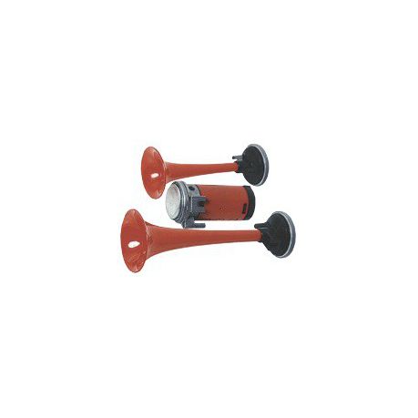 Argus Motoring Red Air Horns HT4