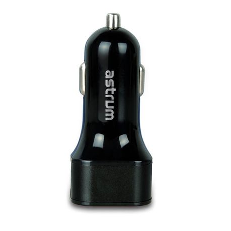 Astrum Dual USB Car Charger - CC210 - Black Buy Online in Zimbabwe thedailysale.shop