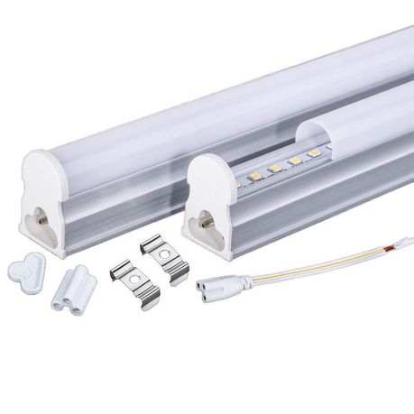 10W 60cm T5 2 Foot 220V LED Tube with Fitting - Frosted White