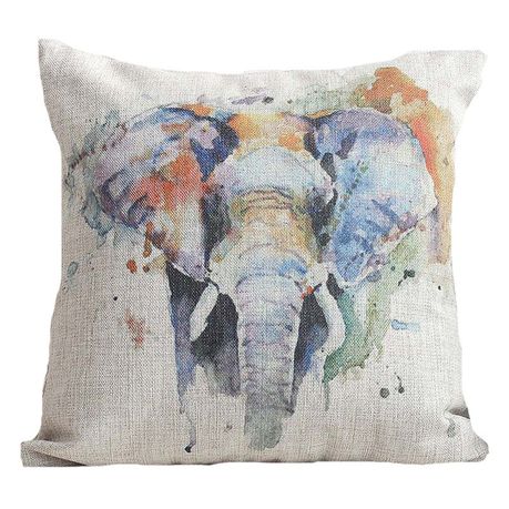 PS Lifestyle Colour Elephant Pillow Case