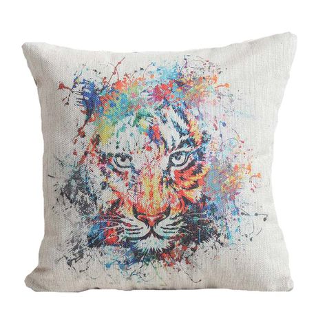 PS Lifestyle Colour Tiger Pillow Case Buy Online in Zimbabwe thedailysale.shop