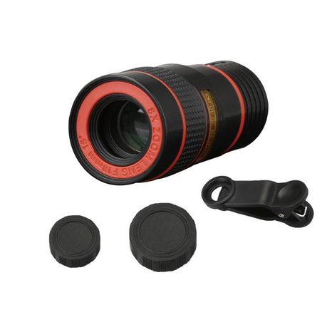 Universal 8x Zoom Telescope Camera Lens with Clip for Smartphone & Tablets Buy Online in Zimbabwe thedailysale.shop