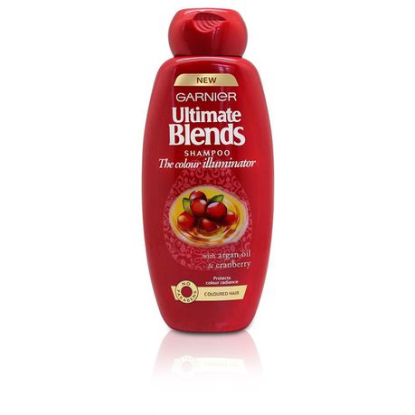 x 1 Garnier Ultimate Blends Colour Illuminator Cranberry & Argan Shampoo - 400m