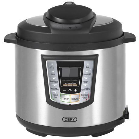 Defy - 6 Litre Pressure Cooker - Silver