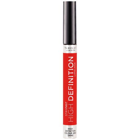 Yardley Stayfast Lip Gloss HD ROCKRED