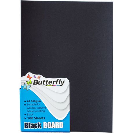 Butterfly A4 Bright Board 100s - Black