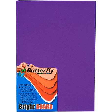 Butterfly A4 Bright Board 100s - Purple Buy Online in Zimbabwe thedailysale.shop