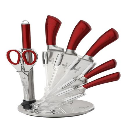 Berlinger Haus BH-2043 Knife Set with Stand Infinity Line - 8 Piece Buy Online in Zimbabwe thedailysale.shop