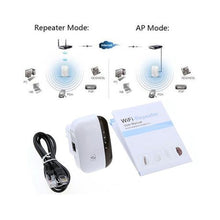 Load image into Gallery viewer, Wifi Repeater Router Wireless N 802.11 AP Signal Range - White
