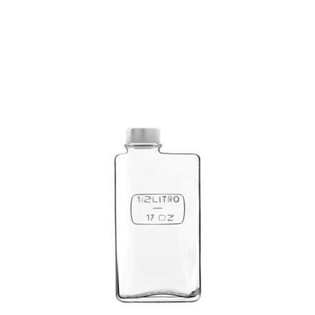 Luigi Bormioli - 500ml Optima Glass Rectangular Fridge Bottle