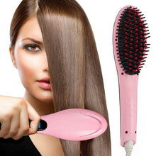 Load image into Gallery viewer, Professional Detangling Hair Brush Hair Straightener - Pink
