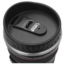 Load image into Gallery viewer, Luxe Life Camera Lens Stainless Steel Lined Thermos Tea and Coffee Travel Mug Flask
