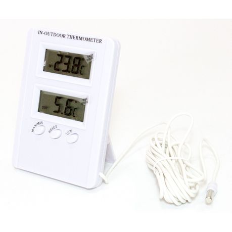 Indoor & Outdoor Wall Mount, Magnetic or Standing Thermometer Buy Online in Zimbabwe thedailysale.shop