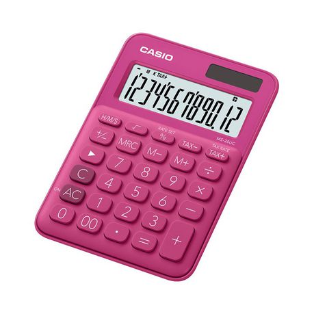 Casio MS-20UC Desktop Calculator - Red