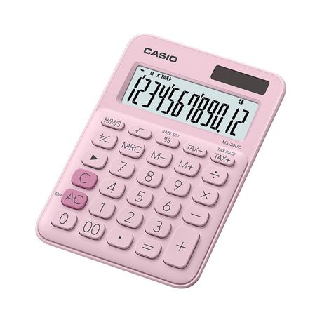 Casio MS-20UC Desktop Calculator - Pink