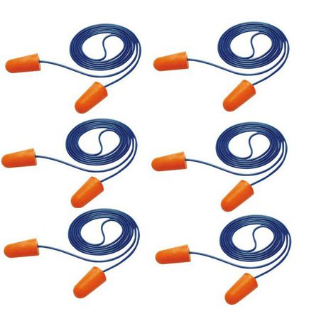 Earplug Matsafe Pu-foam with Cord  (6 Piece)