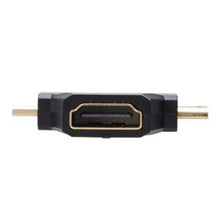 Load image into Gallery viewer, Cable Matters (2 in 1) Gold-Plated Mini-HDMI + Micro-HDMI to HDMI Adaptor
