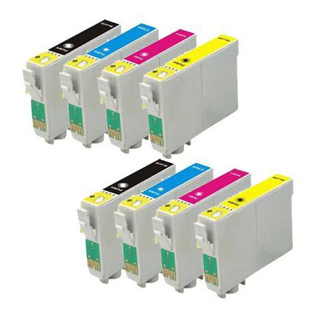 Epson T0921 / T0922 / T0923 / T0924 Multipack x 2 - Compatible