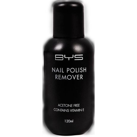 BYS Cosmetics Nail Polish Remover Acetone Free  - 120ml Buy Online in Zimbabwe thedailysale.shop