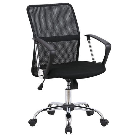 Mid Back Chrome Office Chair