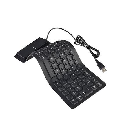 Flexible USB Keyboard - Black Buy Online in Zimbabwe thedailysale.shop