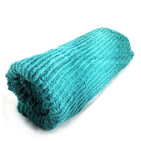 Ribbed Wash Towel 460g - Turquoise Buy Online in Zimbabwe thedailysale.shop