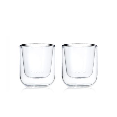 Blomus Nero Insulated Espresso & Tea Glasses - Set of 2