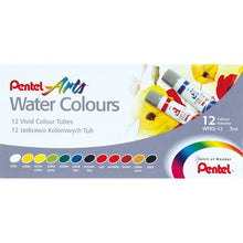 Load image into Gallery viewer, Pentel 12 Water Colour Tubes Set
