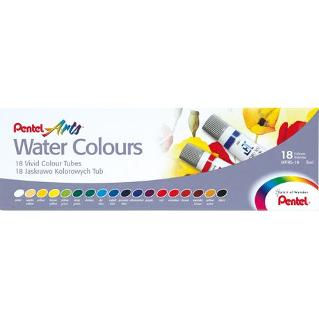 Pentel 18Water Colour Tubes Set Buy Online in Zimbabwe thedailysale.shop