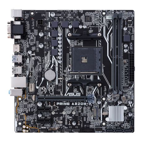 ASUS PRIME A320M-K AMD AM4 mATX motherboard with LED lighting Buy Online in Zimbabwe thedailysale.shop