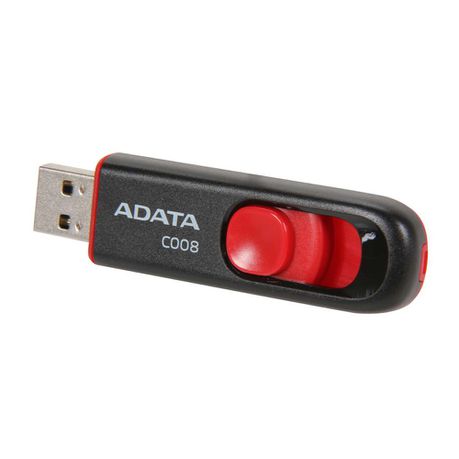 Adata 64GB AC008 USB 2.0 Flash Drive - Black and Red Buy Online in Zimbabwe thedailysale.shop