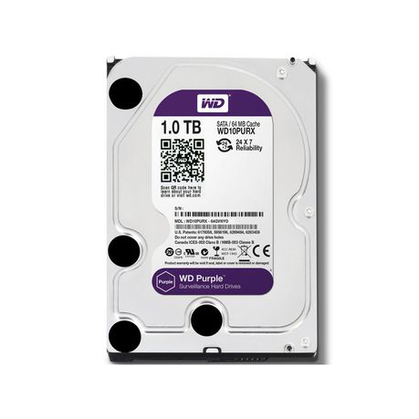 WD 1TB 3.5 Surveillance Internal Hard Drive - Purple