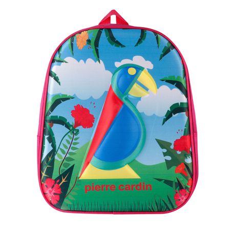 Pierre Cardin 3D Parrot Kids Backpack - Pink