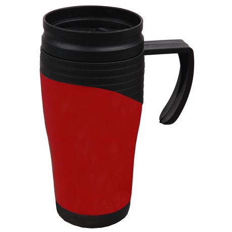 Marco Plastic Travel Mug In Red - 450ml Buy Online in Zimbabwe thedailysale.shop