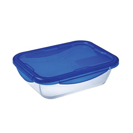 Pyrex - Cook & Go Glass Large Rectangular Roaster With Lock-Lid Buy Online in Zimbabwe thedailysale.shop