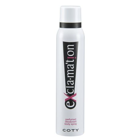 Coty Exclamation Body Spray - 150ml Buy Online in Zimbabwe thedailysale.shop